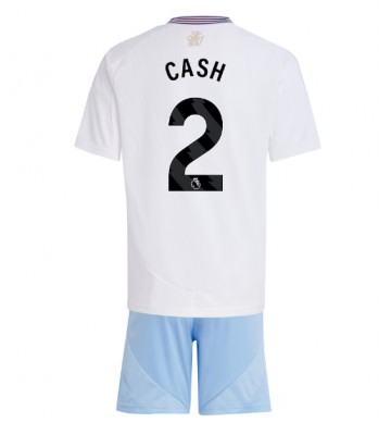 Aston Villa Matty Cash #2 Segunda Equipación Niños 2024-25 Manga Corta (+ Pantalones cortos)